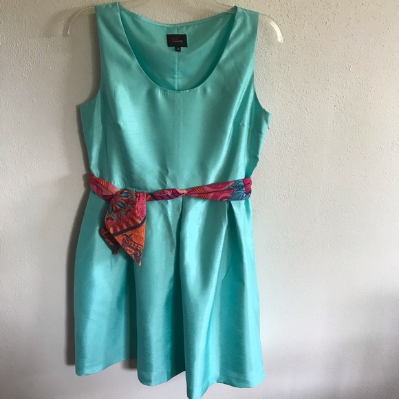 151) Lovely.. NWT aqua DRESS👗John Meyer/JM STUDIO - Picture 3 of 7